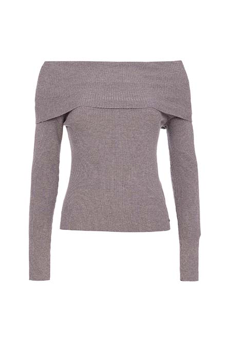 Ženski džemper dugih rukava sa spuštenim ramenima Tiffany Production