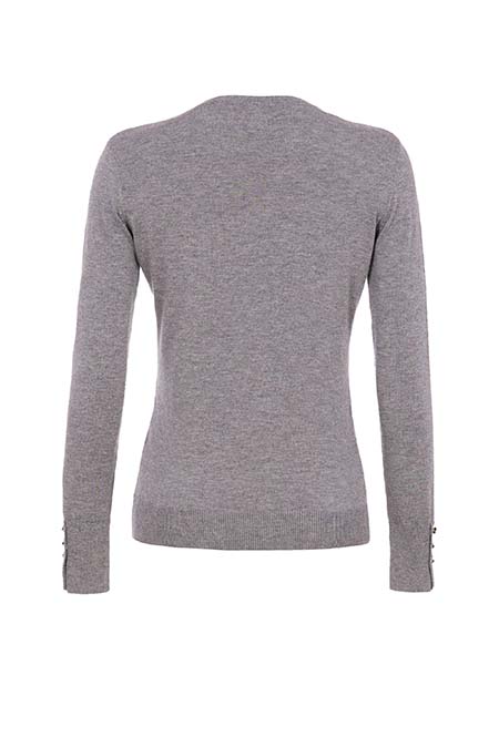 Ženski džemper dugih rukava sa ukrasnim dugmićima Tiffany Production