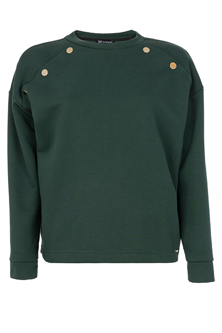 Ženski duks dugih rukava sa ukrasnim dugmićima Tiffany Production