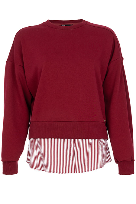 Ženski duks dugih rukava sa imitacijom košulje Tiffany Production