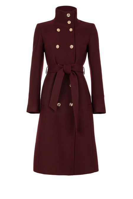 Ženski kaput sa visokom kragnom i kaišem Tiffany Production