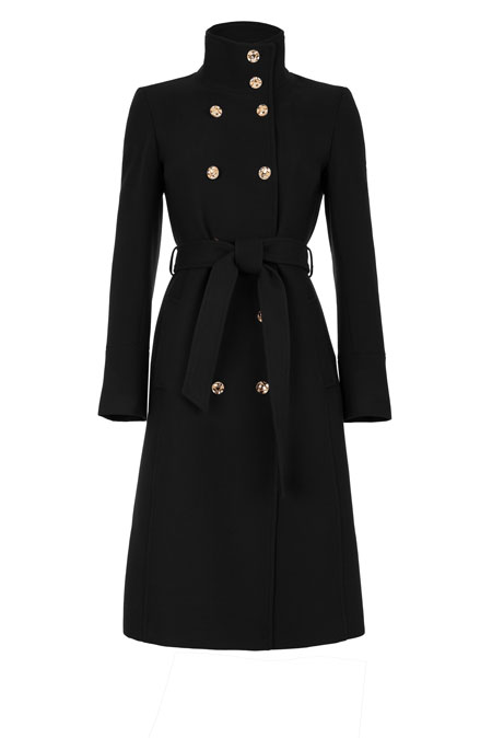 Ženski kaput sa visokom kragnom i kaišem Tiffany Production