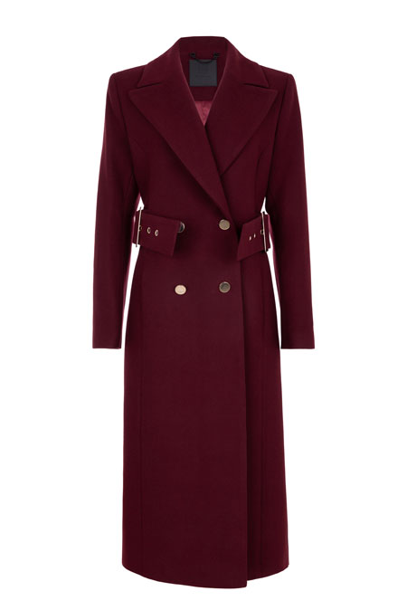 Tiffany Production Elegantni dugi kaput sa zlatnim detaljima