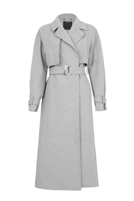 Moderni ženski midi kaput sa kaišem  Tiffany Production