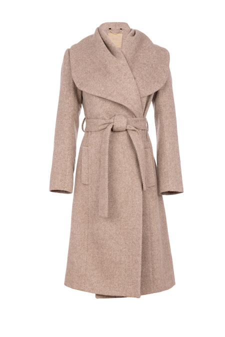 Tiffany Production Ženski kaput sa naglašenom kragnom i pojasom