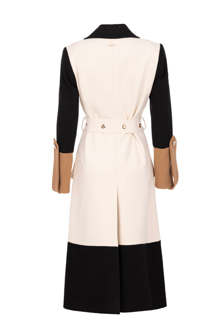 Ženski midi kaput sa kaišem i ukrasnim detaljima Tiffany Production