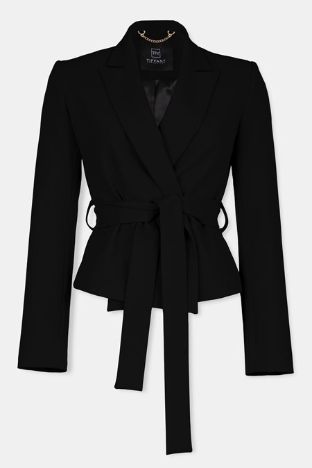 Sako sa pojasom na vezivanje Tiffany Production