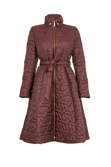 Tiffany Production Elegantna prošivena jakna sa pojasom