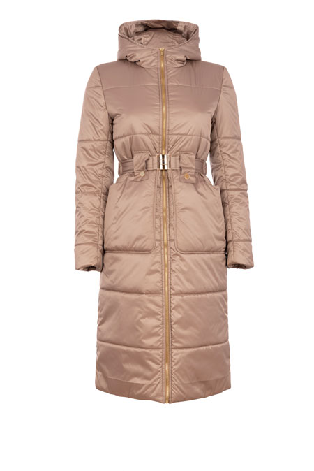 Ženska midi jakna sa kapuljačom i kaišem Tiffany Production