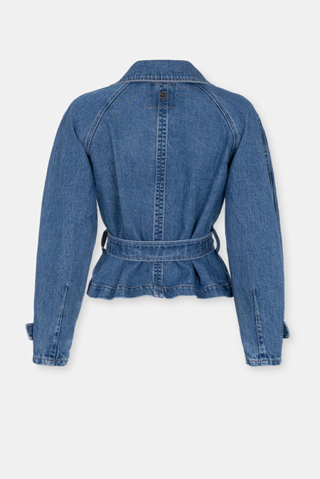 Teksas jakna sa vezivanjem u struku Tiffany Production