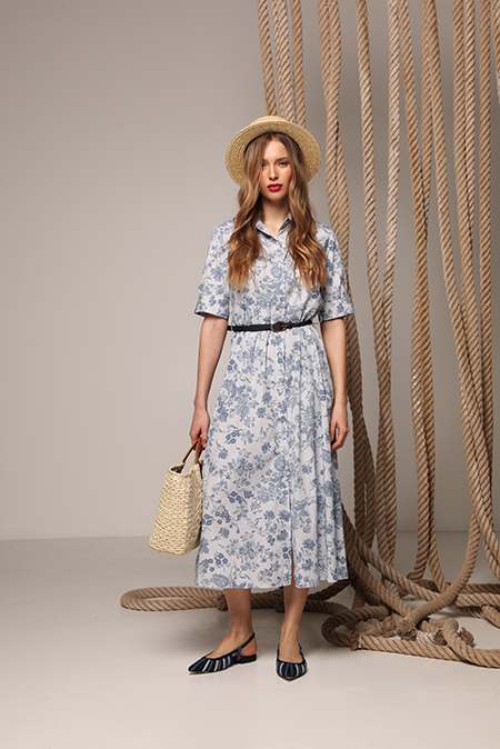Tiffany Production Midi haljina u cvetnom dezenu
