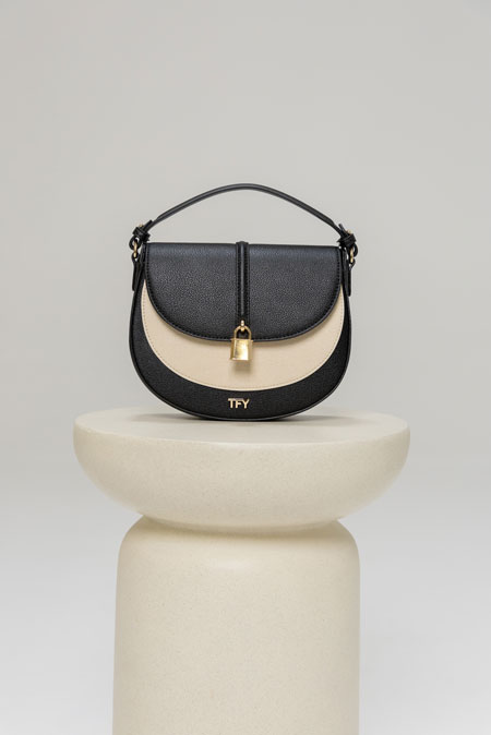 Tiffany Production Mala elegantna torba polukružne forme