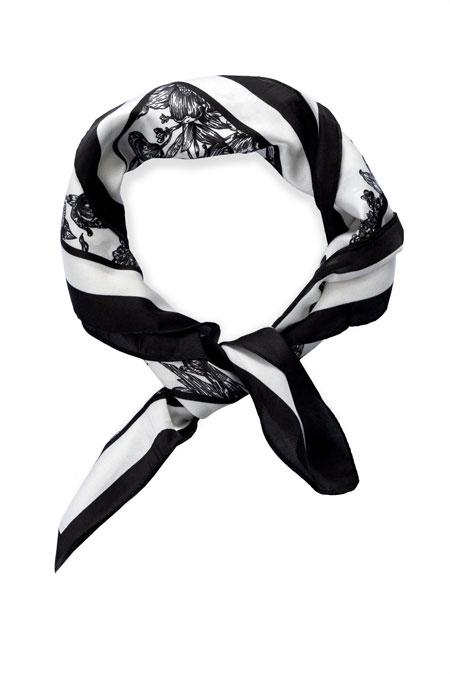 Tiffany Production Marama sa crno-belim dezenom