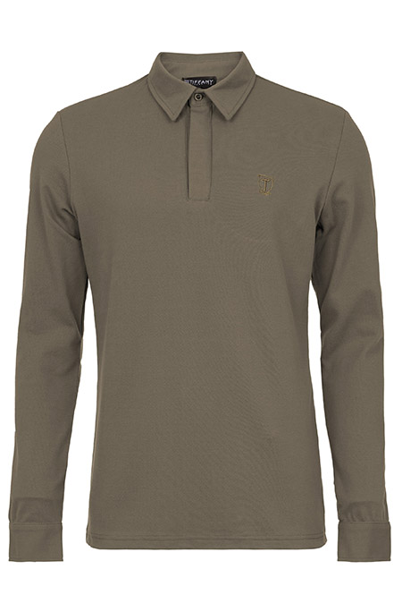 Tiffany Production Muška majica dugih rukava od pamuka sa skrivenim kopčanjem