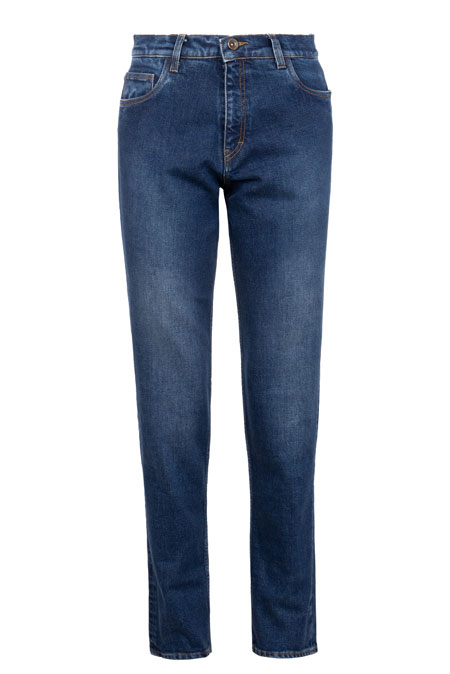 Muške uske farmerke tamnijeg pranja sa izbledelim efektom Tiffany Production