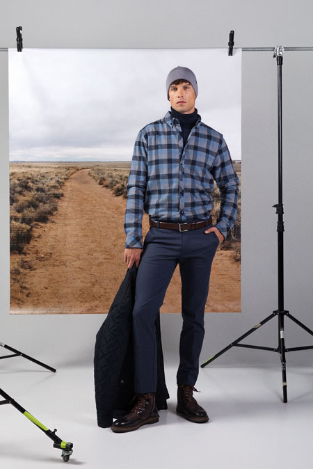 Muška karirana košulja dugih rukava Tiffany Production