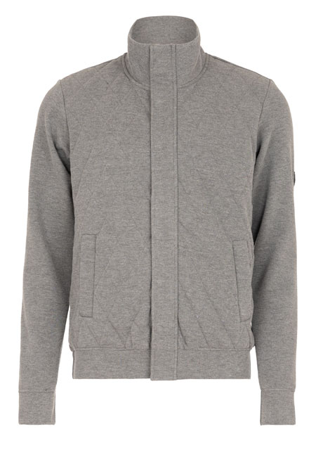 Tiffany Production Muški duks sa visokom kragnom i štepanim prednjim delom