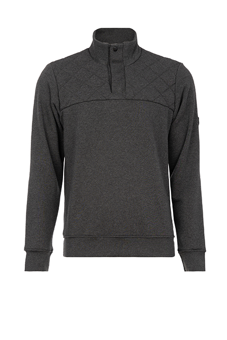 Muški duks dugih rukava sa visokom kragnom i prošivenim detaljima Tiffany Production