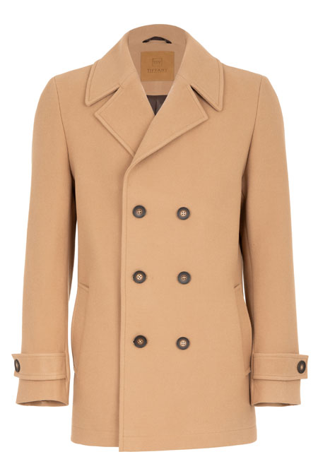 Tiffany Production Muški kaput sa duplim kopčanjem i džepovima