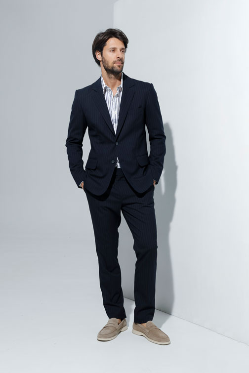 Tiffany Production Teget sako sa tankim prugama