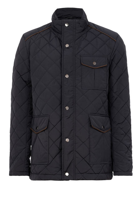 Muška štepana jakna sa visokom kragnom i džepovima Tiffany Production