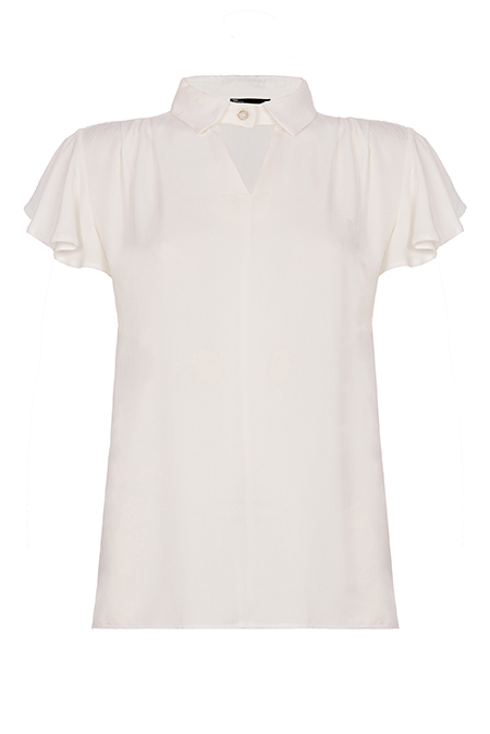 Bluza sa V izrezom i kratkim karner rukavima Tiffany Production