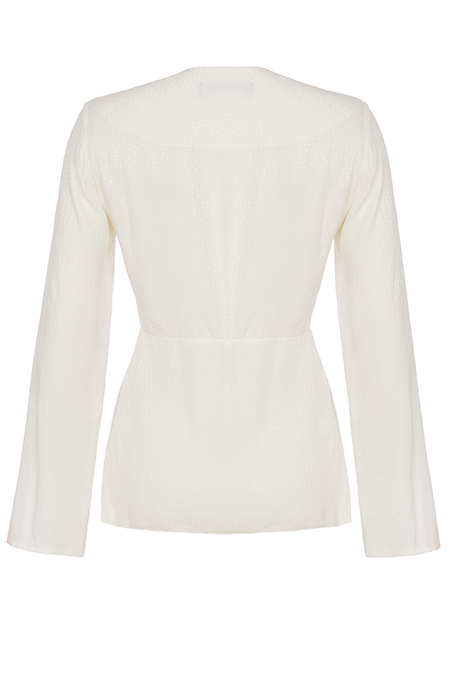 Bluza dugih rukava sa imitacijom preklopa na prednjoj strani Tiffany Production