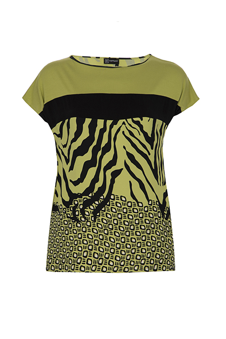 Bluza kratkih rukava u zebra dezenu Tiffany Production