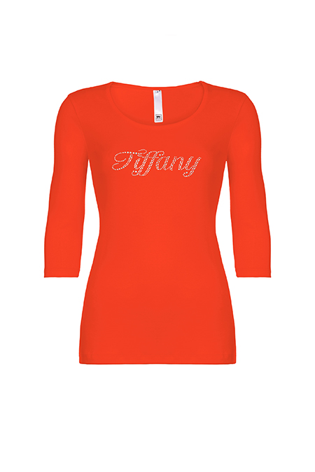 Ženska bazna majica sa okruglim izrezom i rukavima 3/4 dužine Tiffany Production