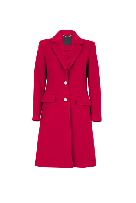 Ženski kaput sa kragnom i kopčanjem dugmićima Tiffany Production