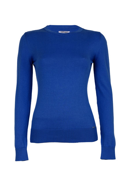 Džemper dugih rukava od 100% pamuka sa okruglim izrezom Tiffany Production