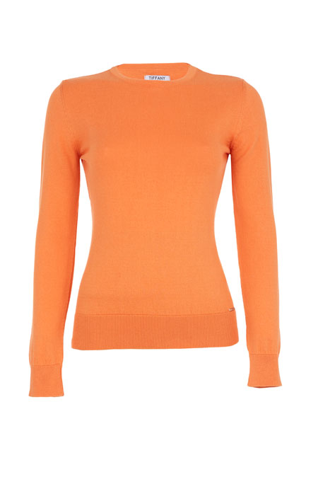 Tiffany Production Džemper dugih rukava od 100% pamuka sa okruglim izrezom