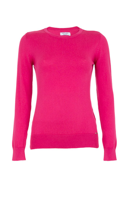 Džemper dugih rukava od 100% pamuka sa okruglim izrezom Tiffany Production