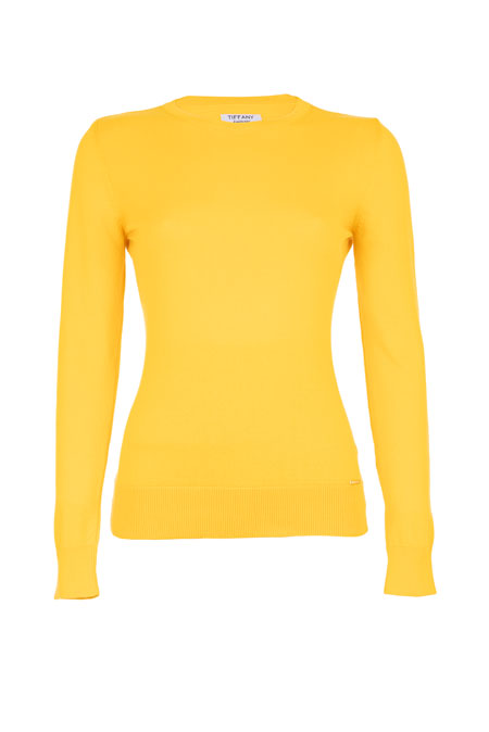 Džemper dugih rukava od 100% pamuka sa okruglim izrezom Tiffany Production