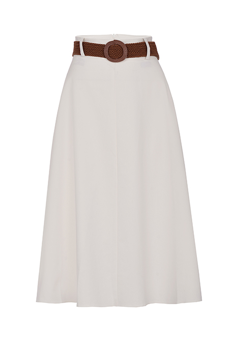 Midi suknja A kroja sa kaišem Tiffany Production