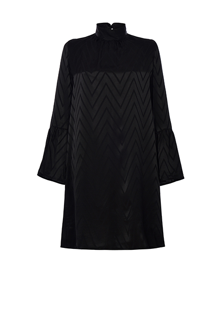 Tiffany Production Jednobojna viskozna haljina 