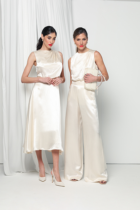 Midi haljina bez rukava od viskoze Tiffany Production