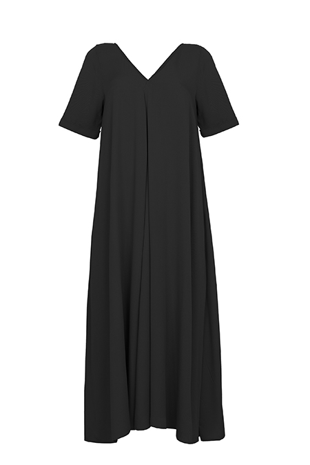Oversize haljina kratkih rukava sa V izrezom Tiffany Production