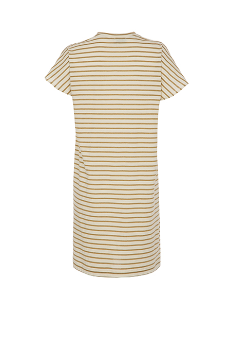 Prugasta mini haljina sa okruglim izrezom Tiffany Production