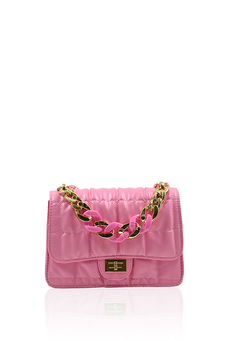 Mini torbica sa ukrasnim lancem i kaišem za nošenje preko tela Tiffany Production